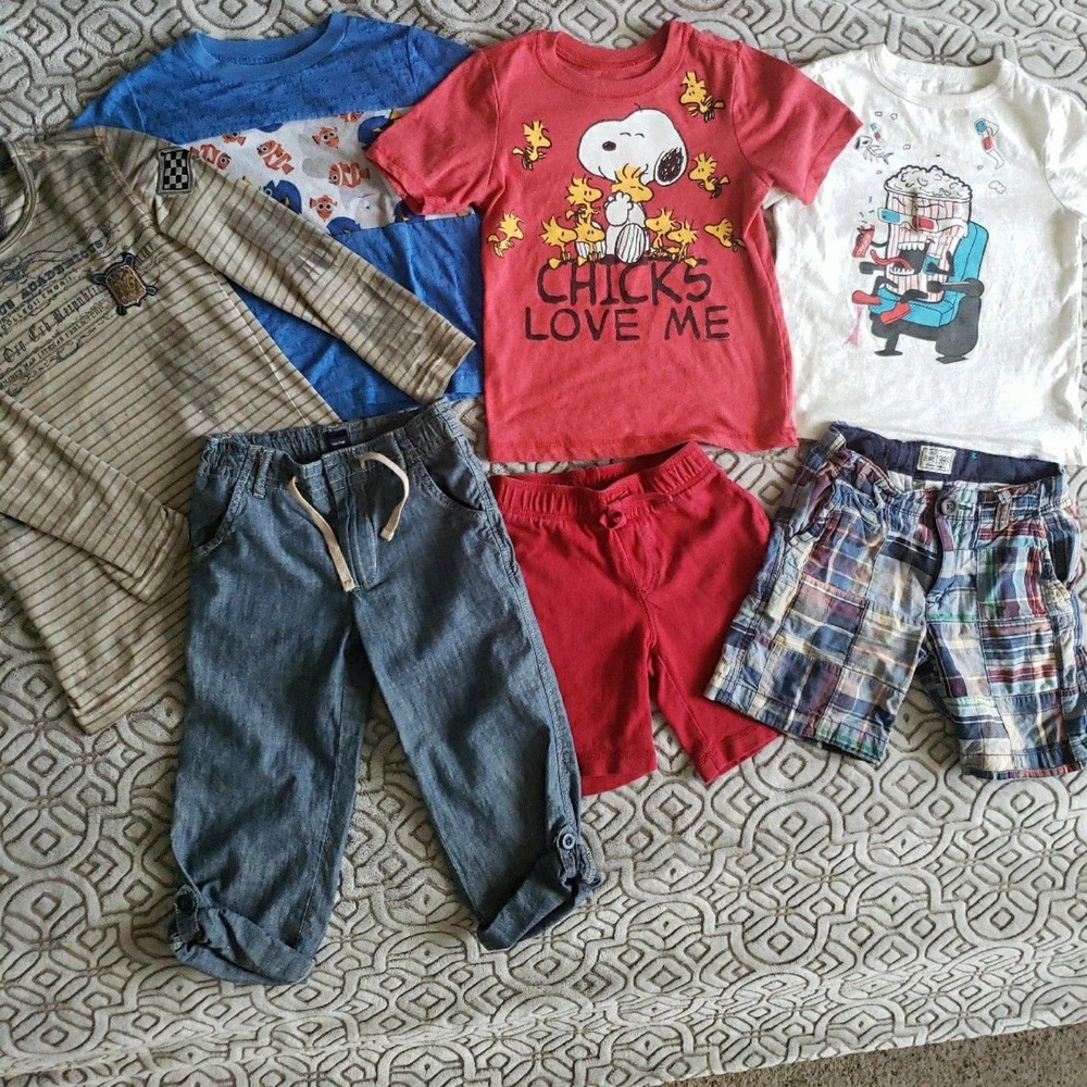 Boy 4 y sumer bundle shorts, pants, t-shirts, longsleves